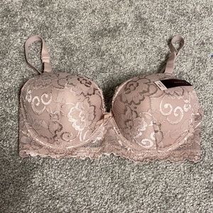 ⭐️2/$44⭐️ Taupe Lace Bra, 36B